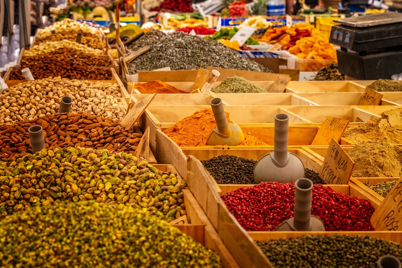 Indian Spices in boxes