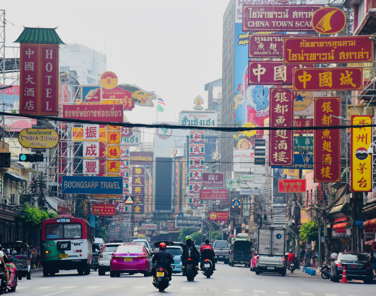 Chinatown in Bangkok City